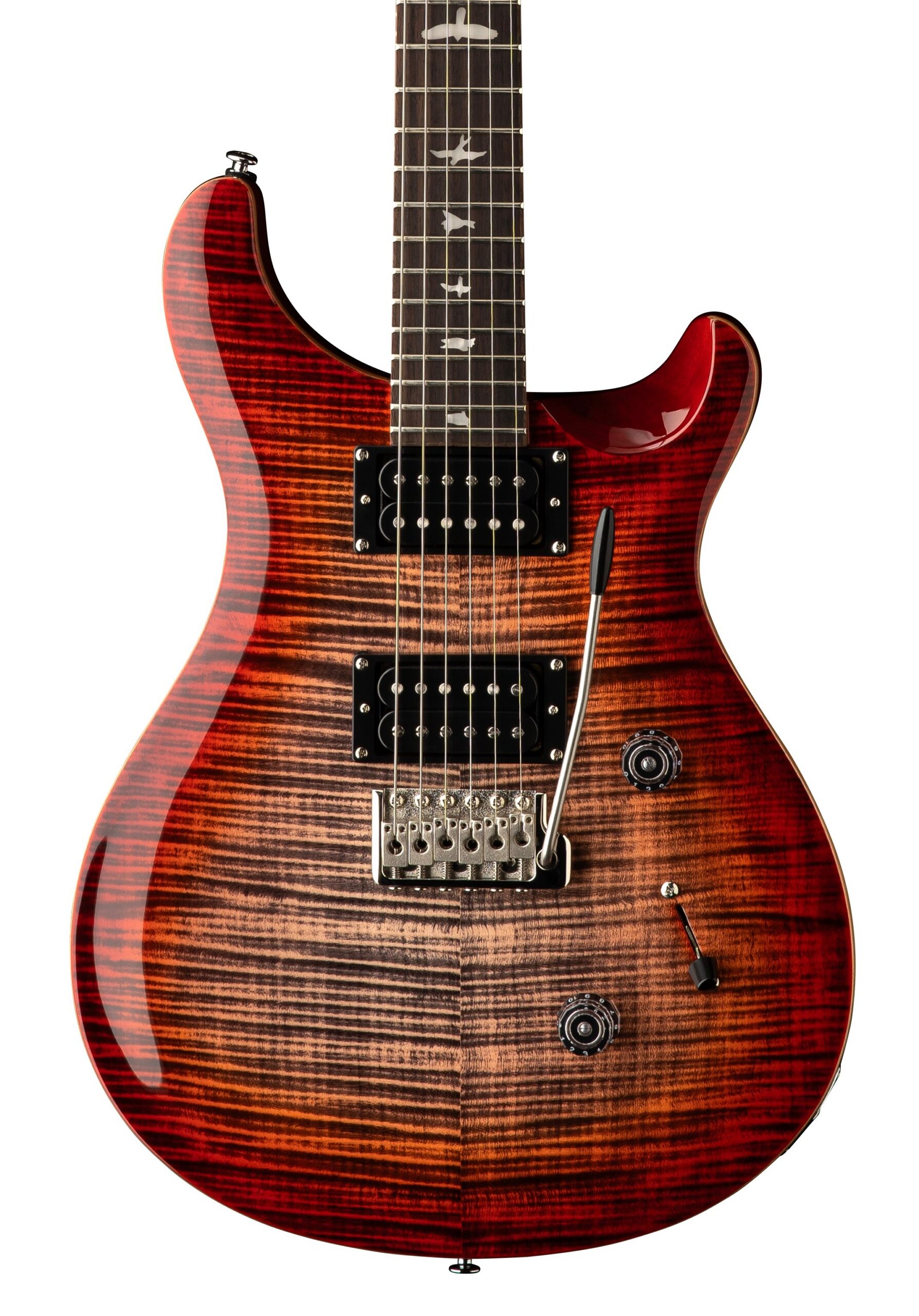 PRS SE Custom 24 - Charcoal Cherry Burst - Image 3