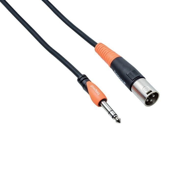 Bespeco SLSM, XLR Male - 6.3 mm Stereo Jack Male Кабел за активна тонколона