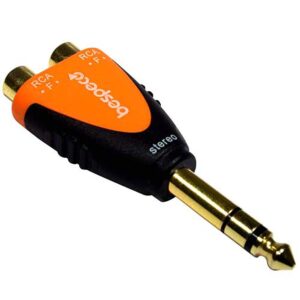 Адаптор Bespeco SLAD370, 6.3 mm Stereo Jack Male - 2x RCA Female
