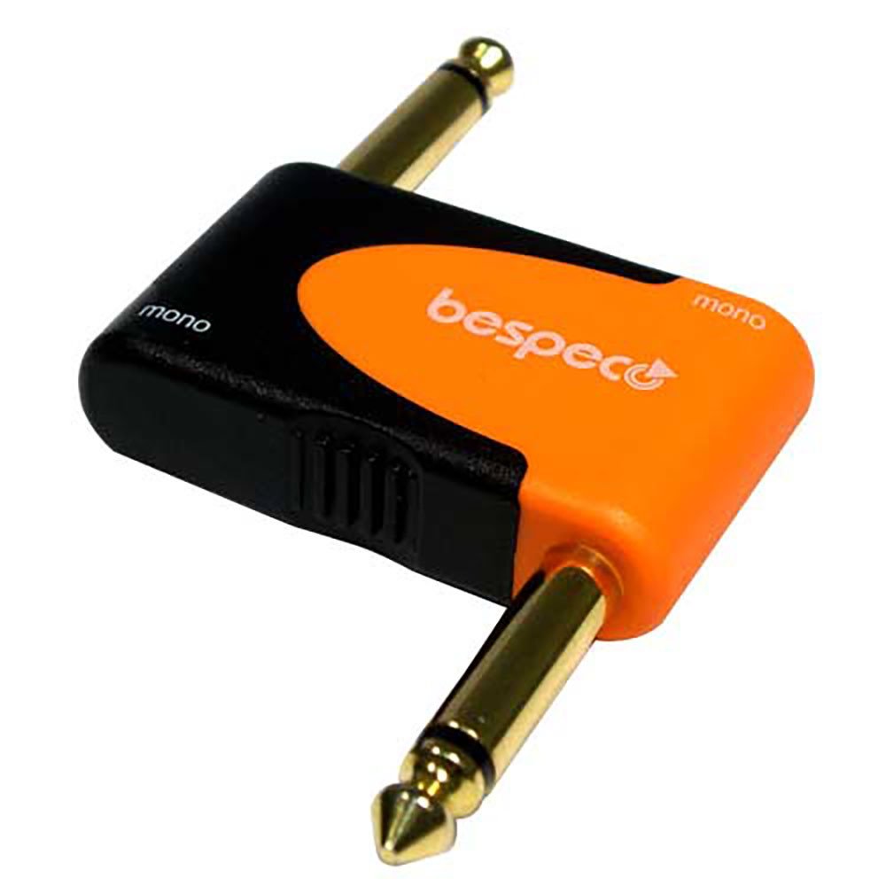 Bespeco SLAD160, 6.3 mm Mono Jack Male 90° - 6.3 mm Mono Jack Male 90° Адаптор