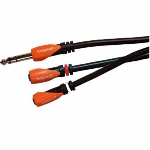 Bespeco SLYS2X, 6.3 mm Stereo Jack Male - 2x 6.3 mm Stereo Jack Female (0.30 m - 1 m) Интерлинк кабел