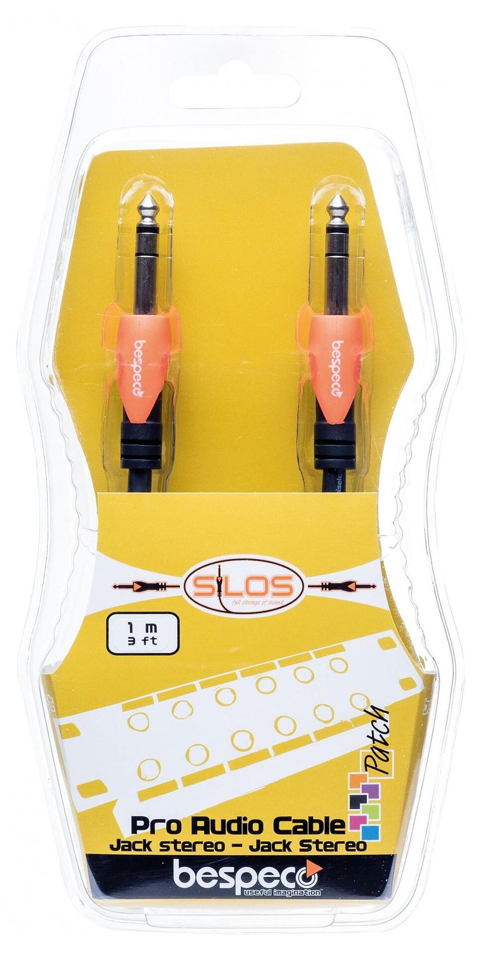 Bespeco SLSS, 6.3 mm Stereo Jack Male - 6.3 mm Stereo Jack Male (0.30 m - 3 m) Инструментален кабел - Image 2