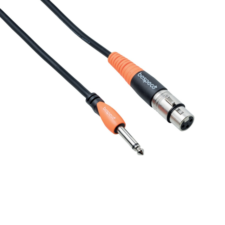 Bespeco SLJF, 6.3 mm Mono Jack Male - XLR Female (4.5 m - 9 m) Кабел за микрофон